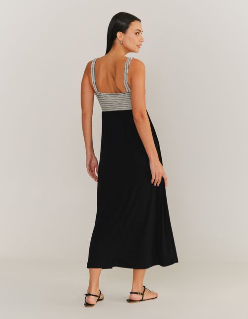 Vestido Longo Alça Conceito - Preto