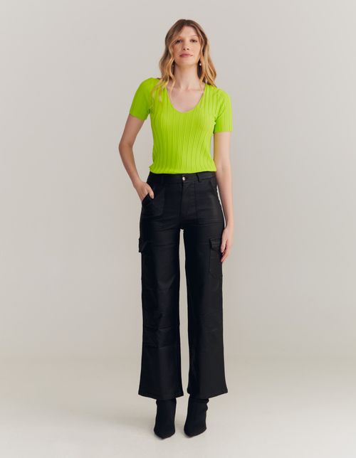 Calça Pu - Preto