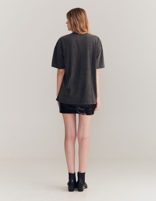 T-Shirt Long Silk Bad Habits - Preto Stone