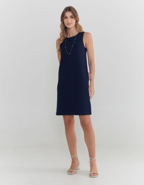 Vestido Curto - Azul Noite