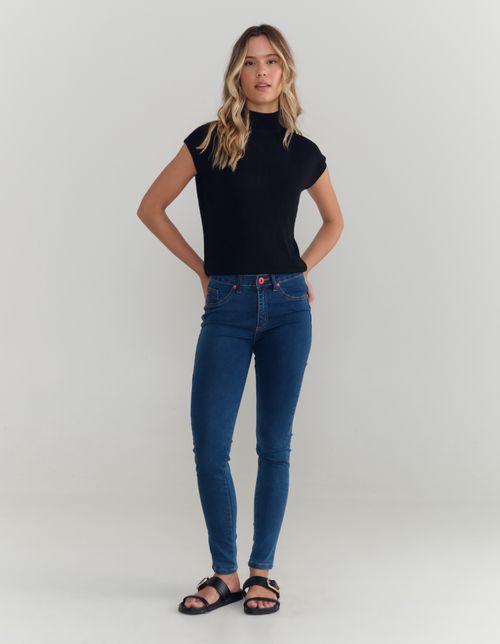 Calca Jeans Slim - Denim Medio