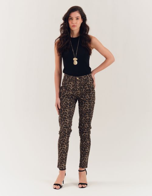 Calça Skinny Onça - Preto