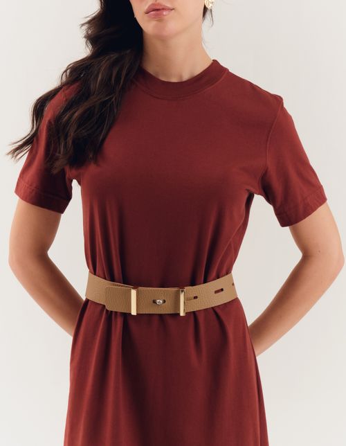 Cinto Passante Duplo - Bege