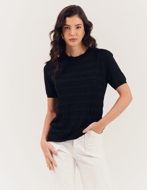Blusa Modal Plus - Preto