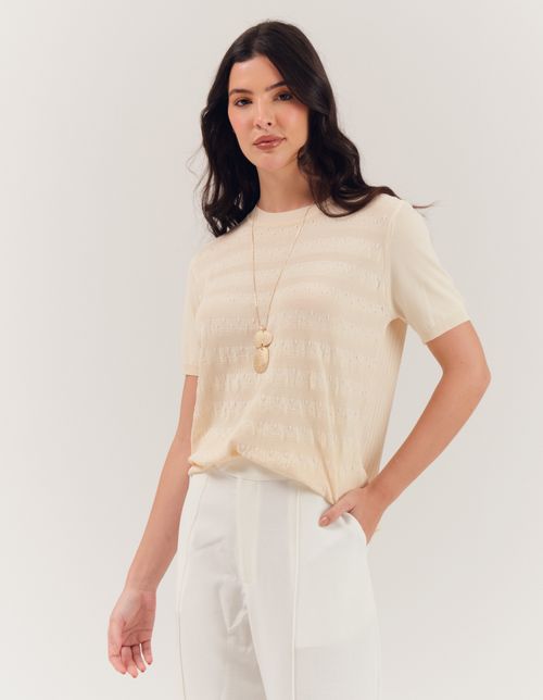 Blusa Modal Plus - Bege