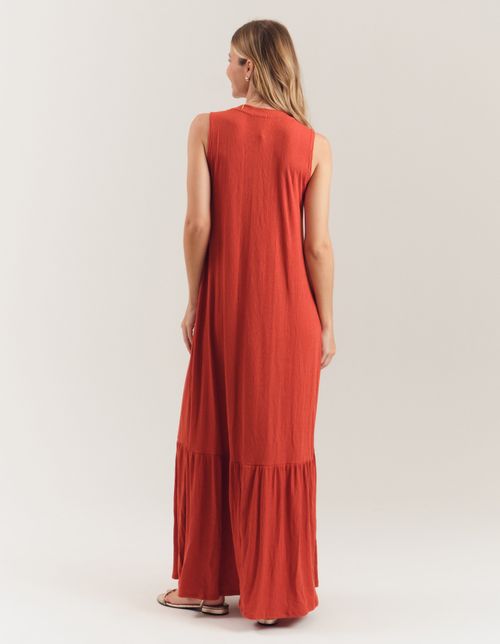 Vestido Longo Marias Decote Canoa - Sandalo