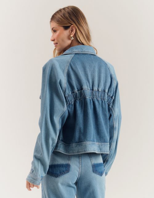 Jaqueta Mix Lavangens - Denim Medio