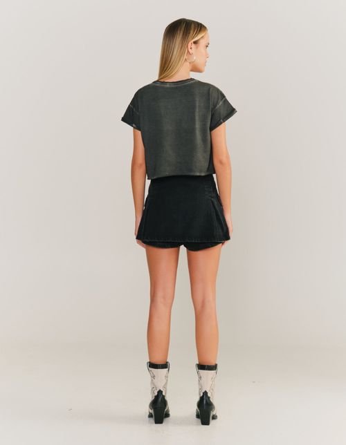 T-Shirt Recorte Estrela - Preto Stone