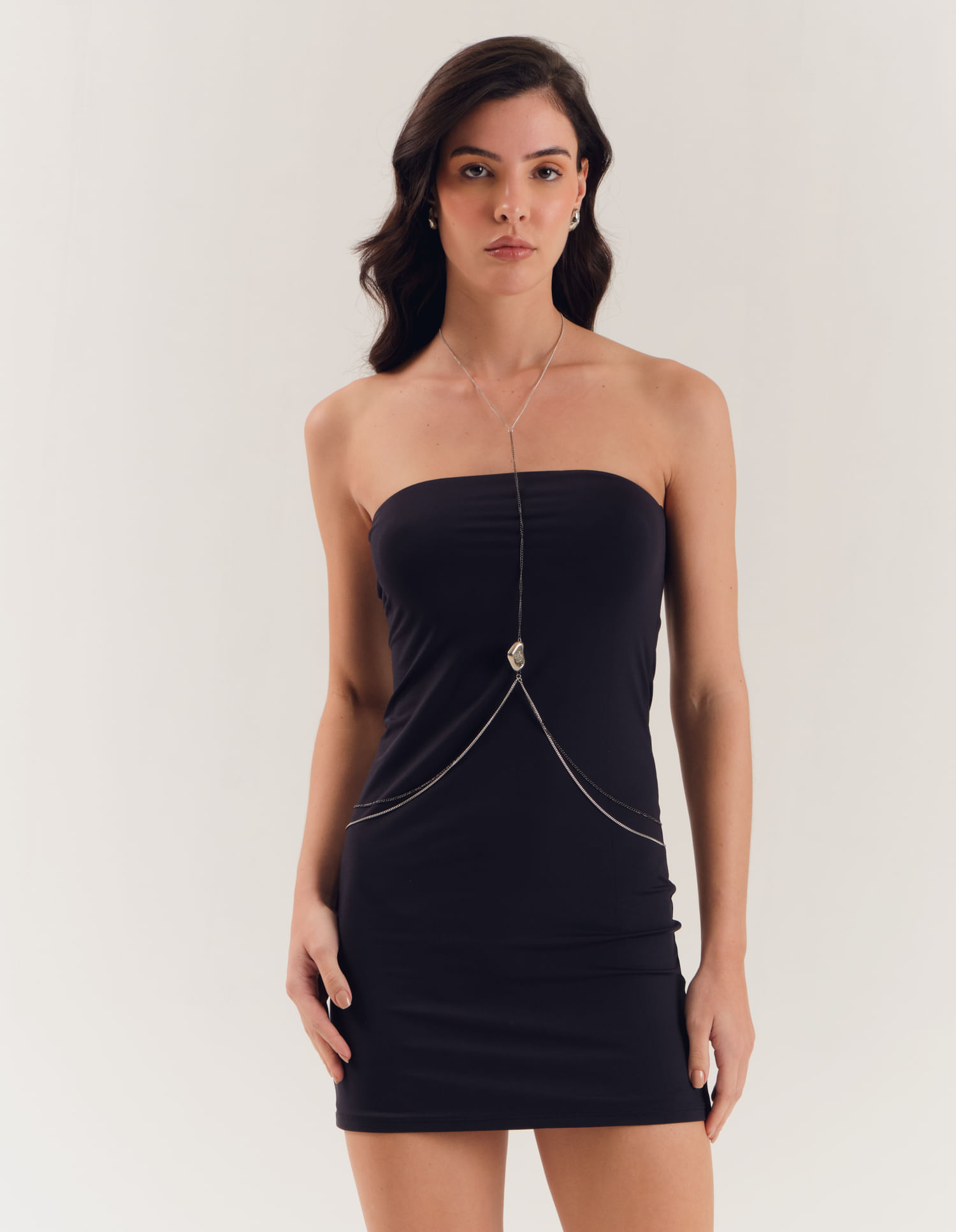 Vestido Poliamida - Preto