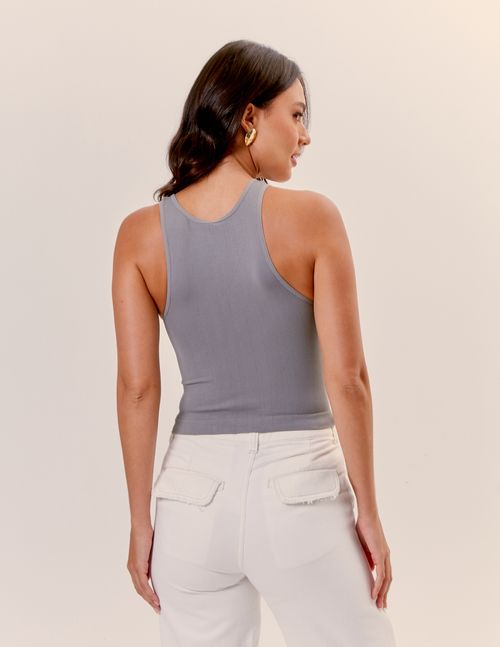 Blusa Under Seamless Gabi - Cinza