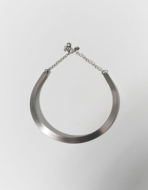 Colar Choker Grande - Prata
