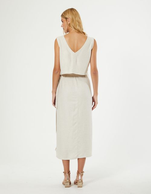 Blusa Detalhe Vies - Natural