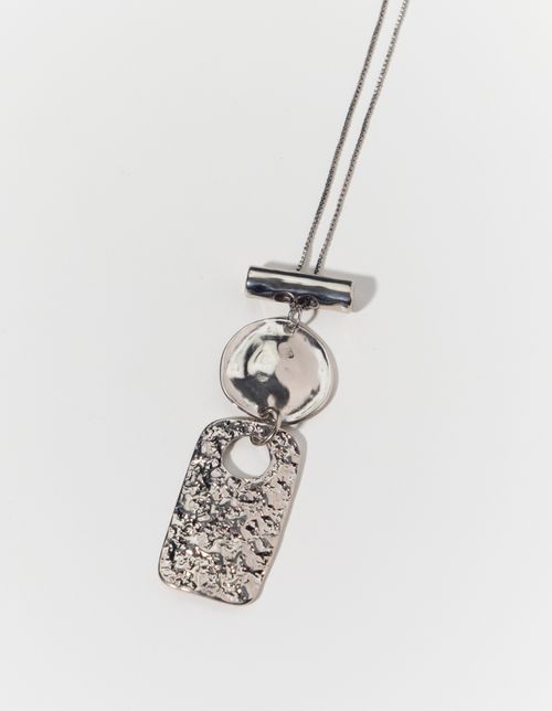 Colar Longo Multi Metal - Niquel