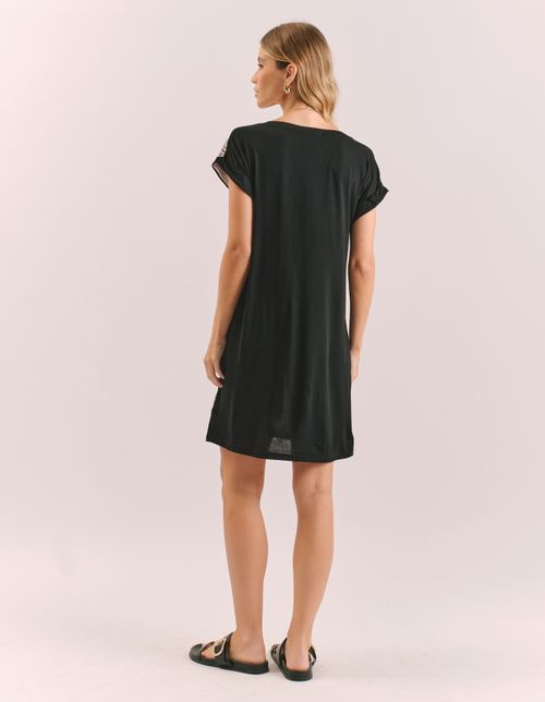 Vestido Caixinha Arabesco Marrakesh - Areia