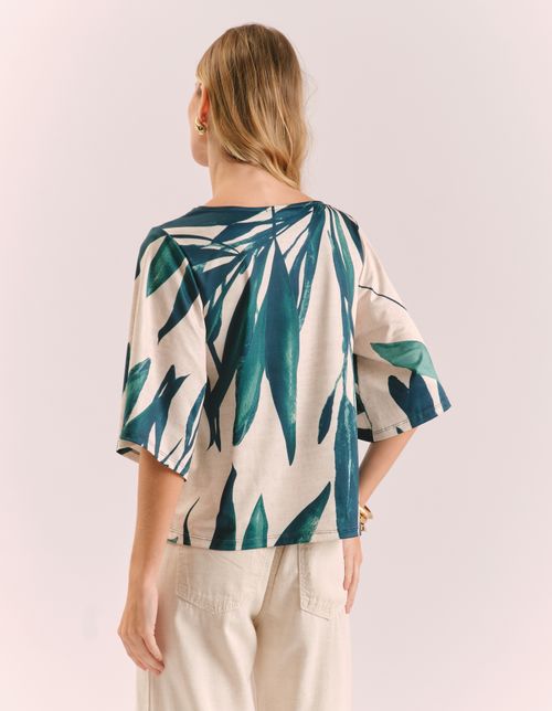 Blusa Estampada Refresh - Off White