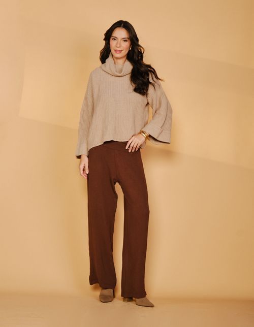 Blusão Tricot Color - Areia