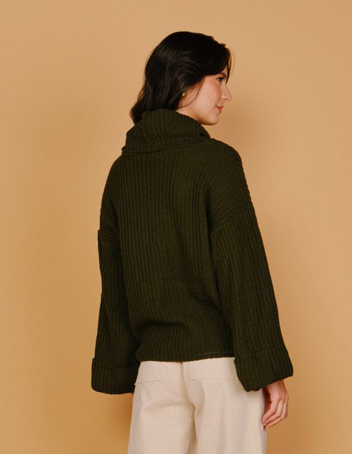 Blusão Tricot Color - Verde Militar