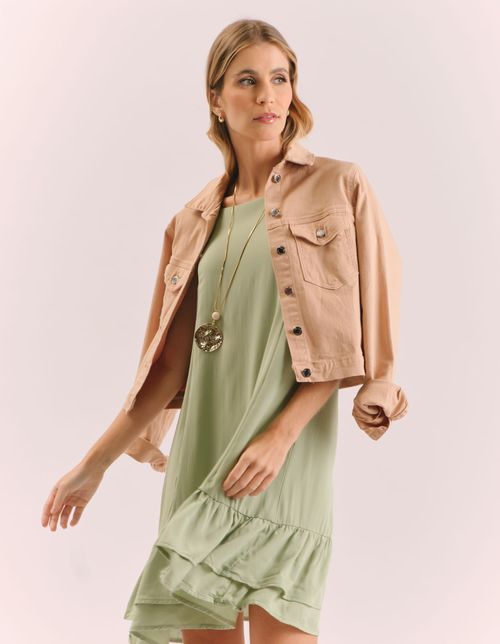 Vestido Curto Alca Fina Marias - Verde
