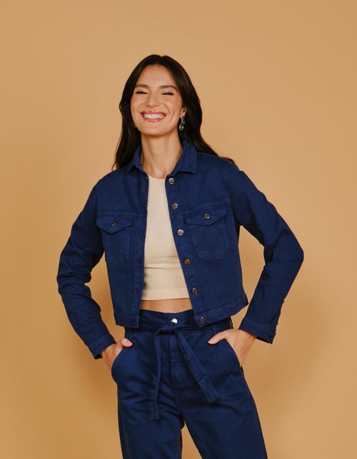 Jaqueta Sarja - Azul Marinho