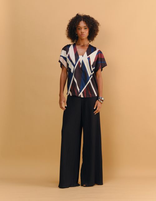 Blusa Estampada Aveiro New - Vinho