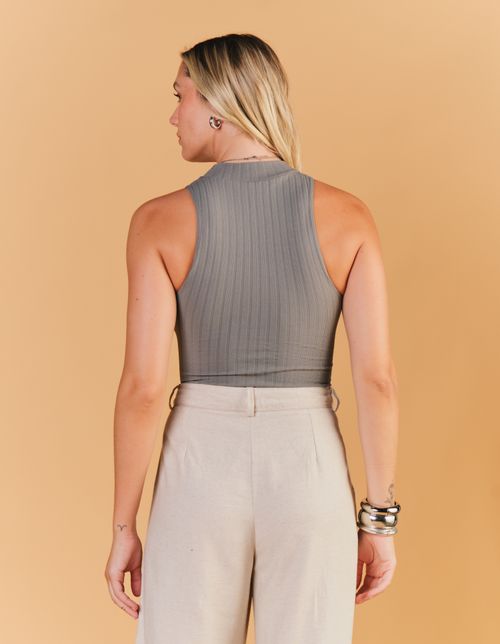 Blusa Under Seamless Giulya - Cinza