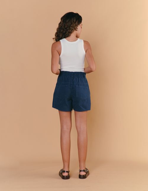 Short Sarja Clochard - Azul Marinho