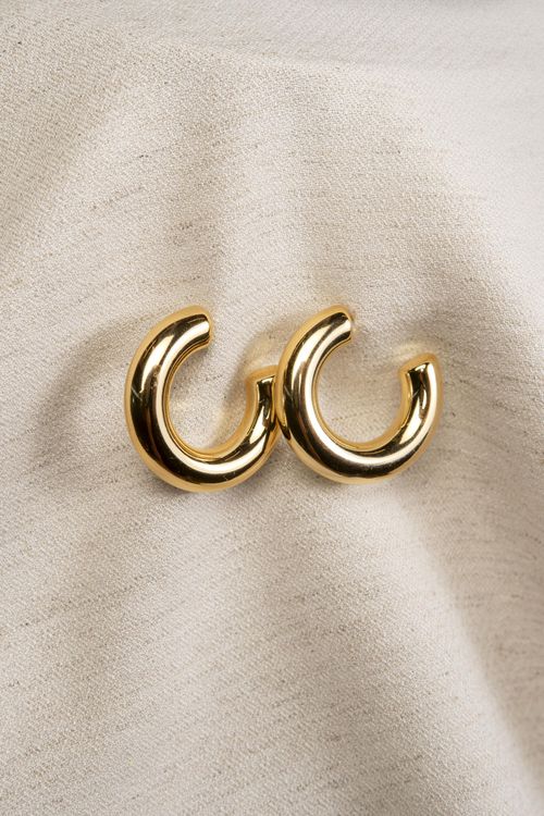 Brinco Argola Bojuda - Dourado