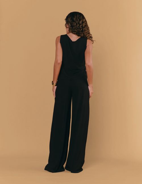 Calça Tunel Amarração - Preto