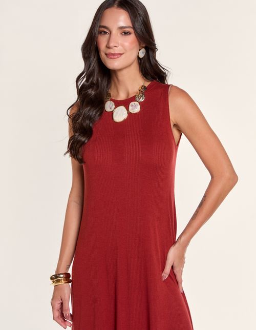 Vestido Longo Marias Decote Canoa - Roma