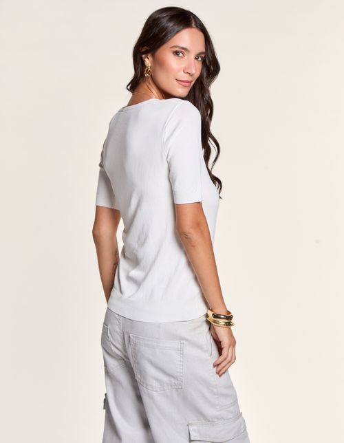 Blusa Tricot Iza - Branco