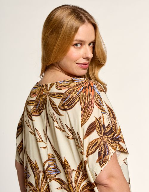 Blusa Estampada Naila - Areia