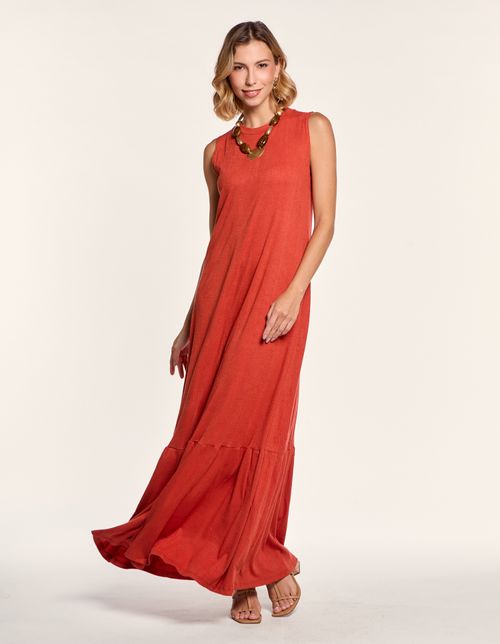 Vestido Longo Marias Decote Canoa - Sandalo