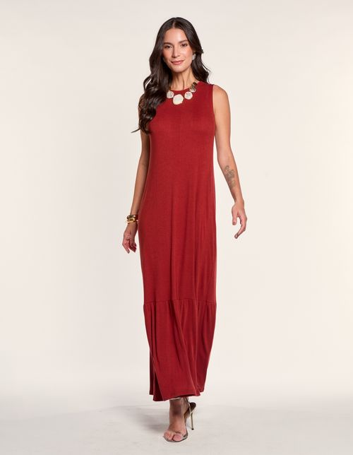 Vestido Longo Marias Decote Canoa - Roma