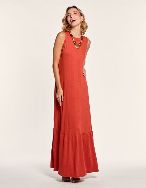 Vestido Longo Marias Decote Canoa - Sandalo