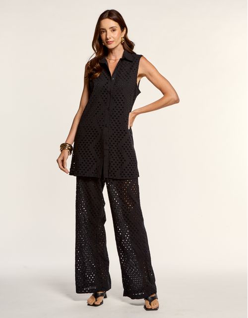 Calça Reta Laise - Preto