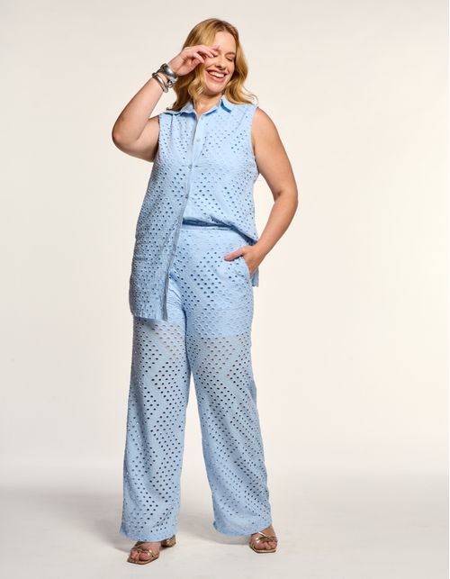 Calça Reta Laise - Azul Claro