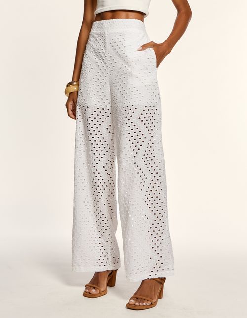Calça Reta Laise - Branco