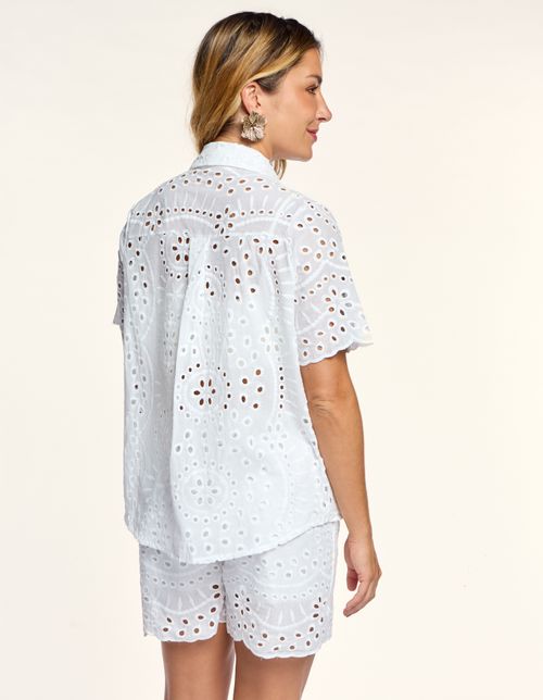 Short Cos Elástico Laise - Branco