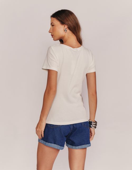 Blusa Cotton Básica - Off White