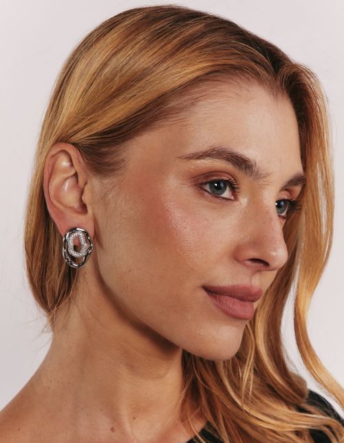 Brinco Duplo Orgânico - Niquel