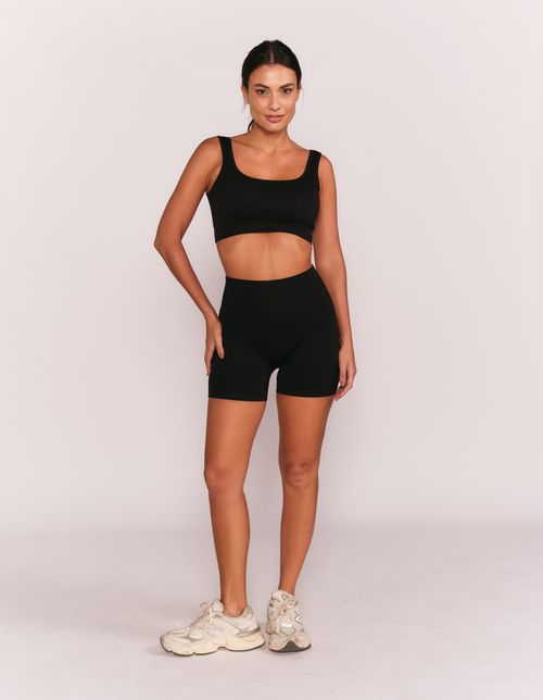 Short Biker Seamless - Preto